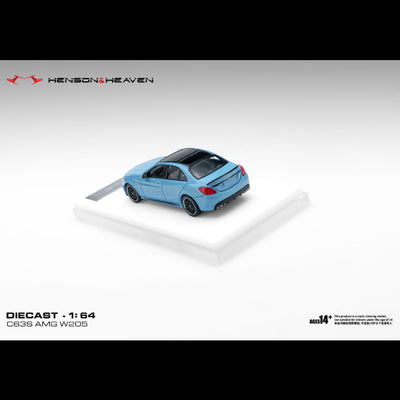 *PRE-ORDER* Mercedes Benz C63 Coupe AMG W205, 1:64 Scale (China Blue)