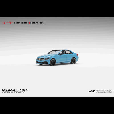 *PRE-ORDER* Mercedes Benz C63 Coupe AMG W205, 1:64 Scale (China Blue)
