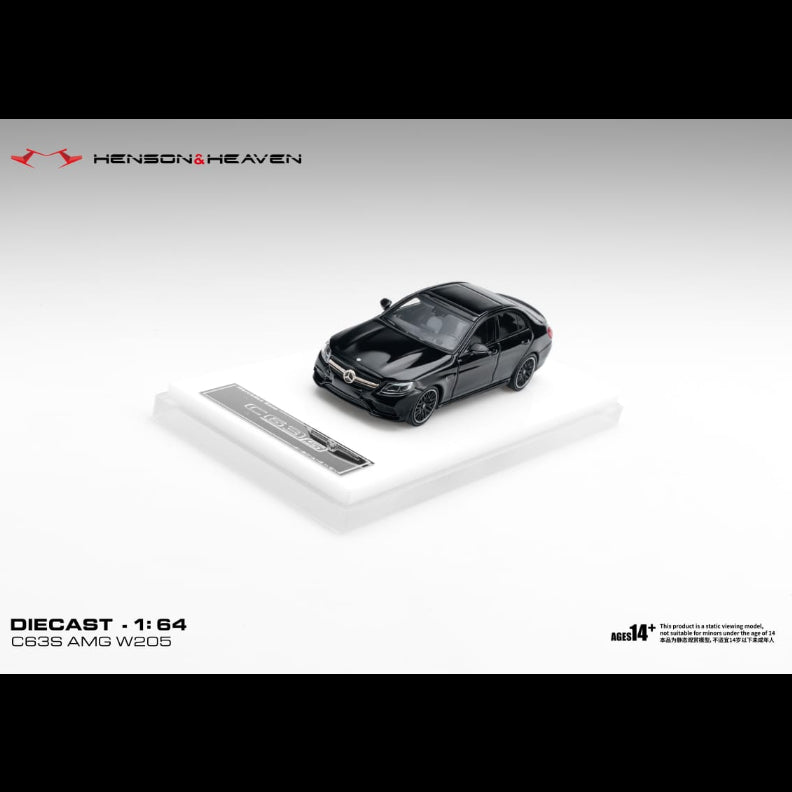 *PRE-ORDER* Mercedes Benz C63 Coupe AMG W205, 1:64 Scale (Gloss Black)