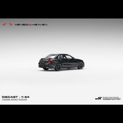 *PRE-ORDER* Mercedes Benz C63 Coupe AMG W205, 1:64 Scale (Gloss Black)
