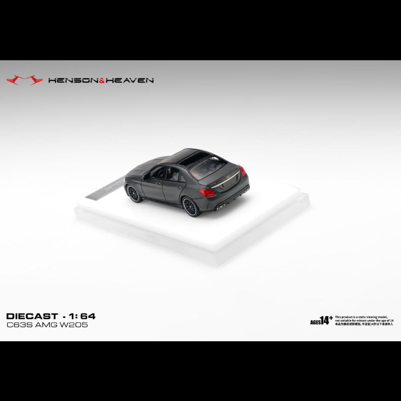 *PRE-ORDER* Mercedes Benz C63 Coupe AMG W205, 1:64 Scale  (Matte Dark Grey)