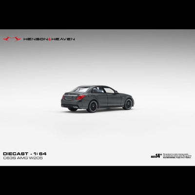 *PRE-ORDER* Mercedes Benz C63 Coupe AMG W205, 1:64 Scale  (Matte Dark Grey)