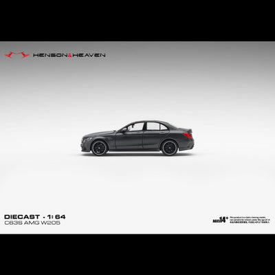 *PRE-ORDER* Mercedes Benz C63 Coupe AMG W205, 1:64 Scale  (Matte Dark Grey)