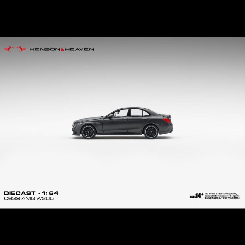 *PRE-ORDER* Mercedes Benz C63 Coupe AMG W205, 1:64 Scale  (Matte Dark Grey)