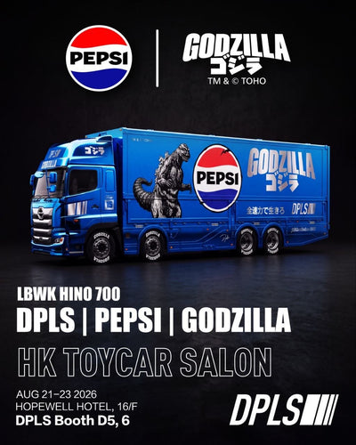 *HKTCS 2026* LBWK Hino Profia 700 Pepsi Godzilla's Chrome Blue livery, 1:64 Scale