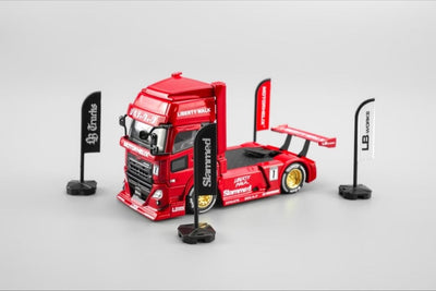 *HKTCS 2026* LB Trucks UD Quon Head with Hong Kong City Themed Accessories (Red livery) Limited to 299pcs, 1:64 Scale