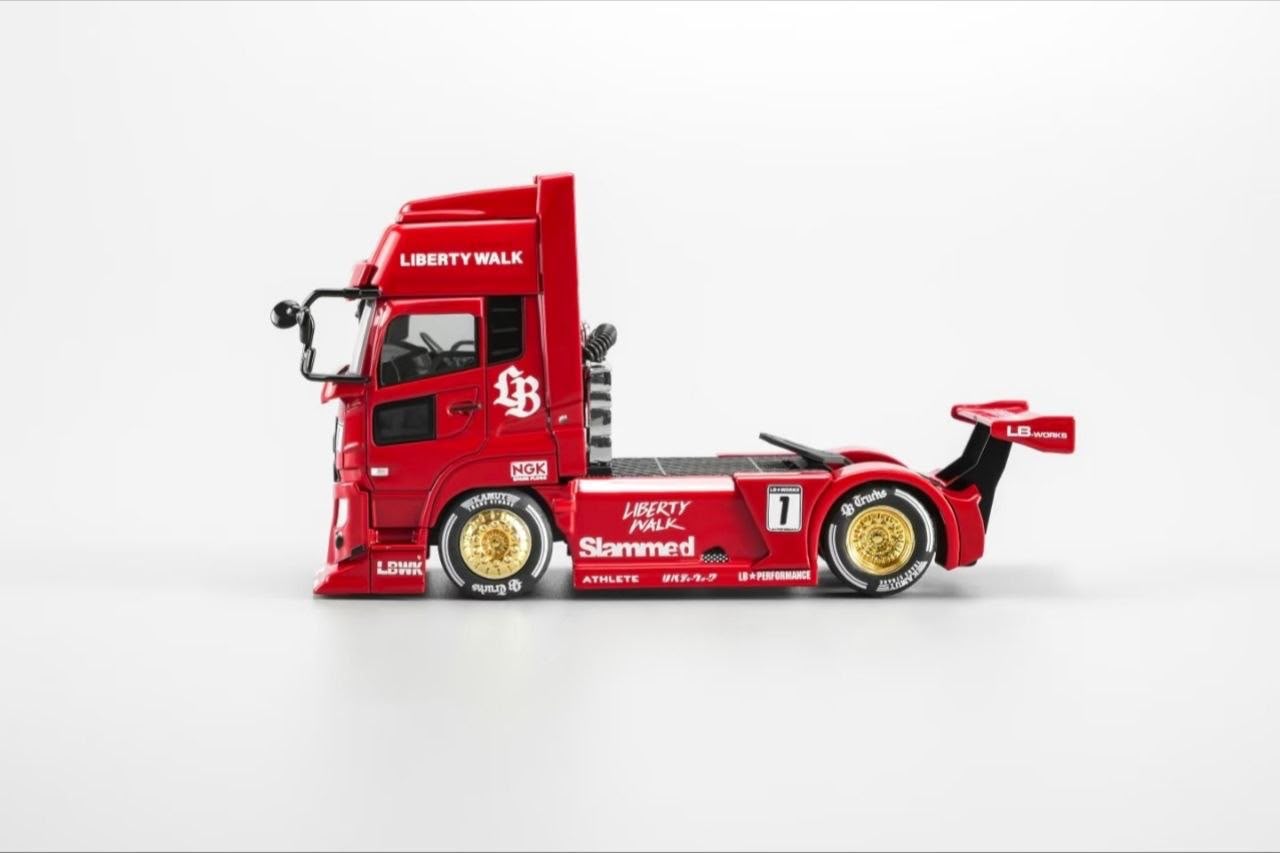 *HKTCS 2026* LB Trucks UD Quon Head with Hong Kong City Themed Accessories (Red livery) Limited to 299pcs, 1:64 Scale