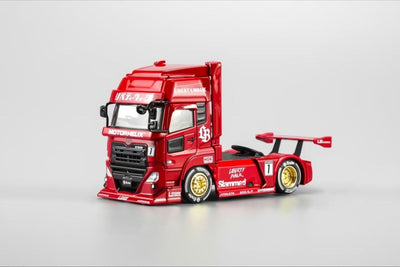 *HKTCS 2026* LB Trucks UD Quon Head with Hong Kong City Themed Accessories (Red livery) Limited to 299pcs, 1:64 Scale