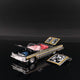 *PRE-ORDER* Chevrolet Impala Lowrider Black-Gold Livery (Open-Engin Hood & Rear Hood, Visible Engine.Assemble Top), 1:64 Scale