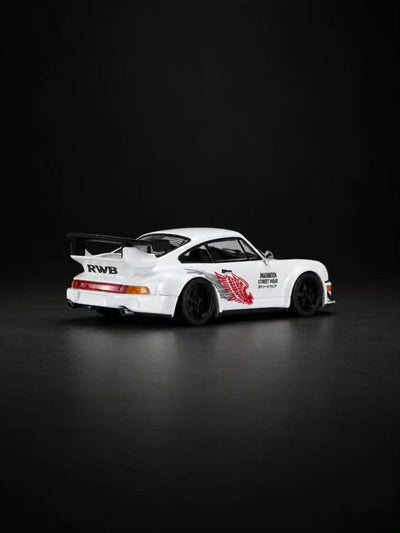 *IDE 2026* Porsche RWB 964 (White) Chance of Chase Car with Figure (Limited of 999pcs), 1:64 Scale