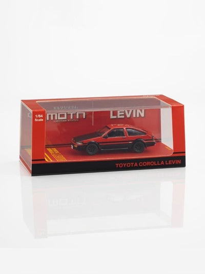 *IDE 2026* Toyota AE86 Corolla Levin, 1:64 Scale (Red - Black)