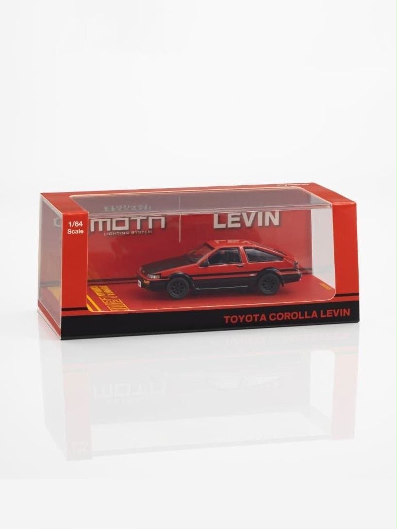 *IDE 2026* Toyota AE86 Corolla Levin, 1:64 Scale (Red - Black)