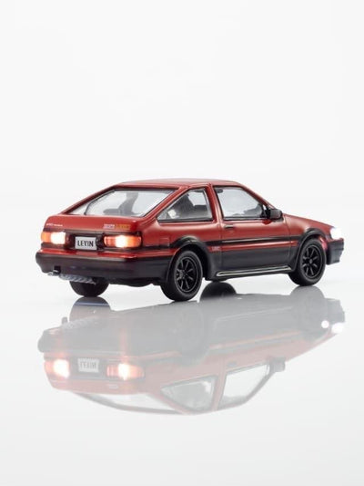*IDE 2026* Toyota AE86 Corolla Levin, 1:64 Scale (Red - Black)