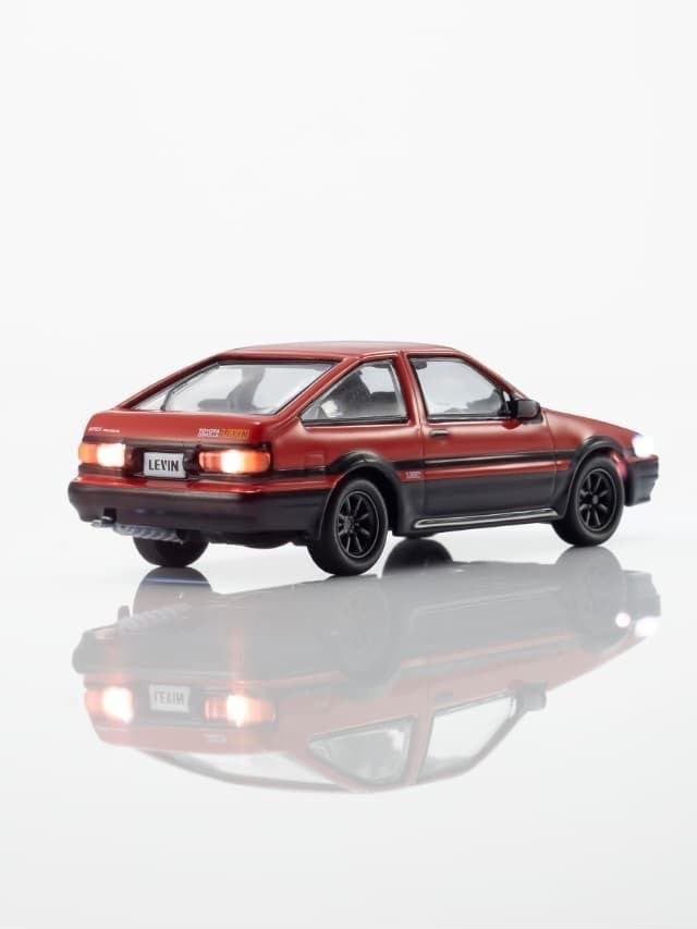 *IDE 2026* Toyota AE86 Corolla Levin, 1:64 Scale (Red - Black)