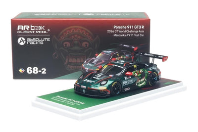 *IDE 2026* Porsche 911 GT3 R 2026 GT World Challenge Asia Mandalika #911 Test Car (Absolute Racing 2026 GT World Challenge Asia Mandalika livery), 1:64 Scale