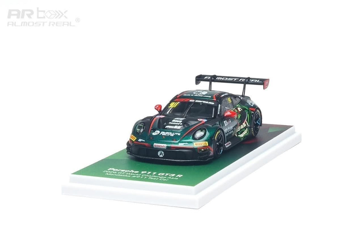 *IDE 2026* Porsche 911 GT3 R 2026 GT World Challenge Asia Mandalika #911 Test Car (Absolute Racing 2026 GT World Challenge Asia Mandalika livery), 1:64 Scale