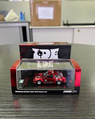 *IDE 2026* Pandem AE86 Trueno Metallic Red PandeM Livery (Welcome Dinner Car), 1:64 Scale