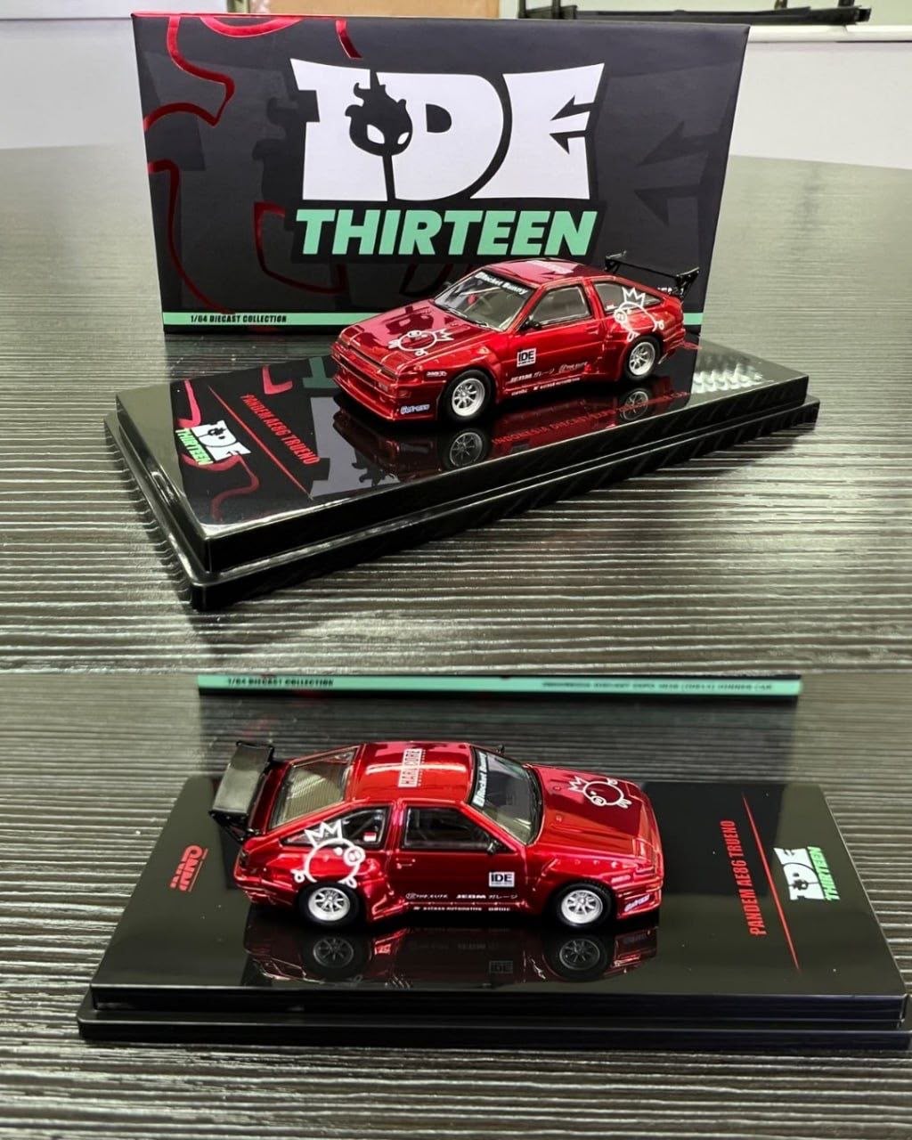 *IDE 2026* Pandem AE86 Trueno Metallic Red PandeM Livery (Welcome Dinner Car), 1:64 Scale