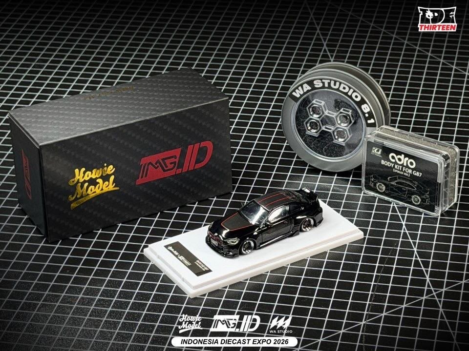 *IDE 2026* BMW M2 G87 Coupe (Black Metallic/Carbon with Red Details) Limited to 499pcs, 1:64 Scale