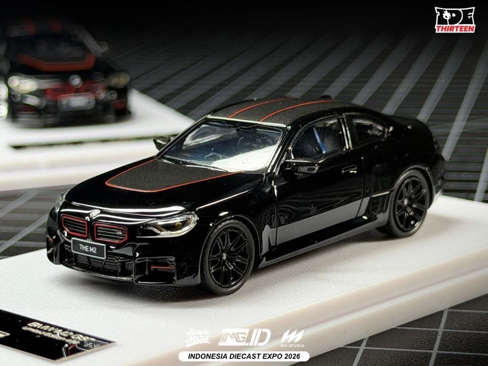 *IDE 2026* BMW M2 G87 Coupe (Black Metallic/Carbon with Red Details) Limited to 499pcs, 1:64 Scale