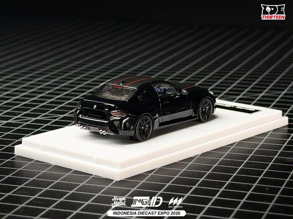 *IDE 2026* BMW M2 G87 Coupe (Black Metallic/Carbon with Red Details) Limited to 499pcs, 1:64 Scale