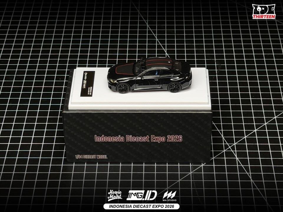 *IDE 2026* BMW M2 G87 Coupe (Black Metallic/Carbon with Red Details) Limited to 499pcs, 1:64 Scale