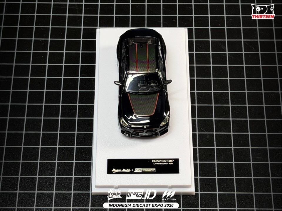 *IDE 2026* BMW M2 G87 Coupe (Black Metallic/Carbon with Red Details) Limited to 499pcs, 1:64 Scale