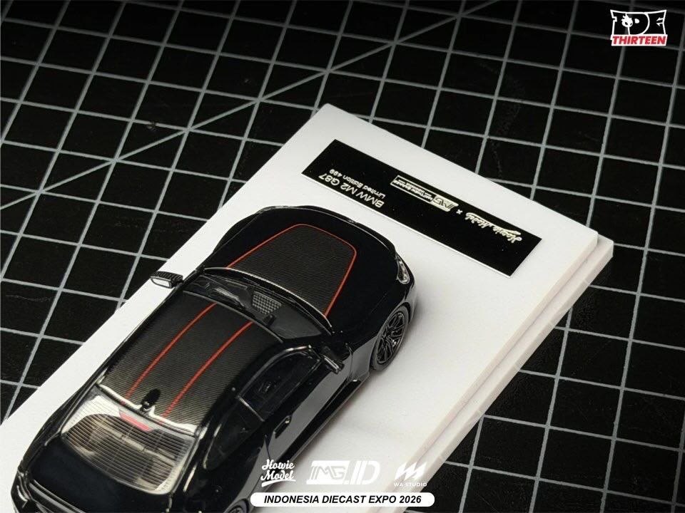 *IDE 2026* BMW M2 G87 Coupe (Black Metallic/Carbon with Red Details) Limited to 499pcs, 1:64 Scale