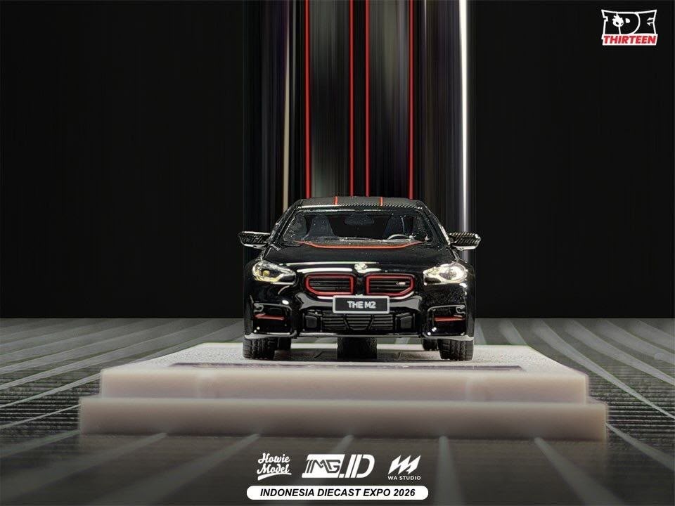 *IDE 2026* BMW M2 G87 Coupe (Black Metallic/Carbon with Red Details) Limited to 499pcs, 1:64 Scale