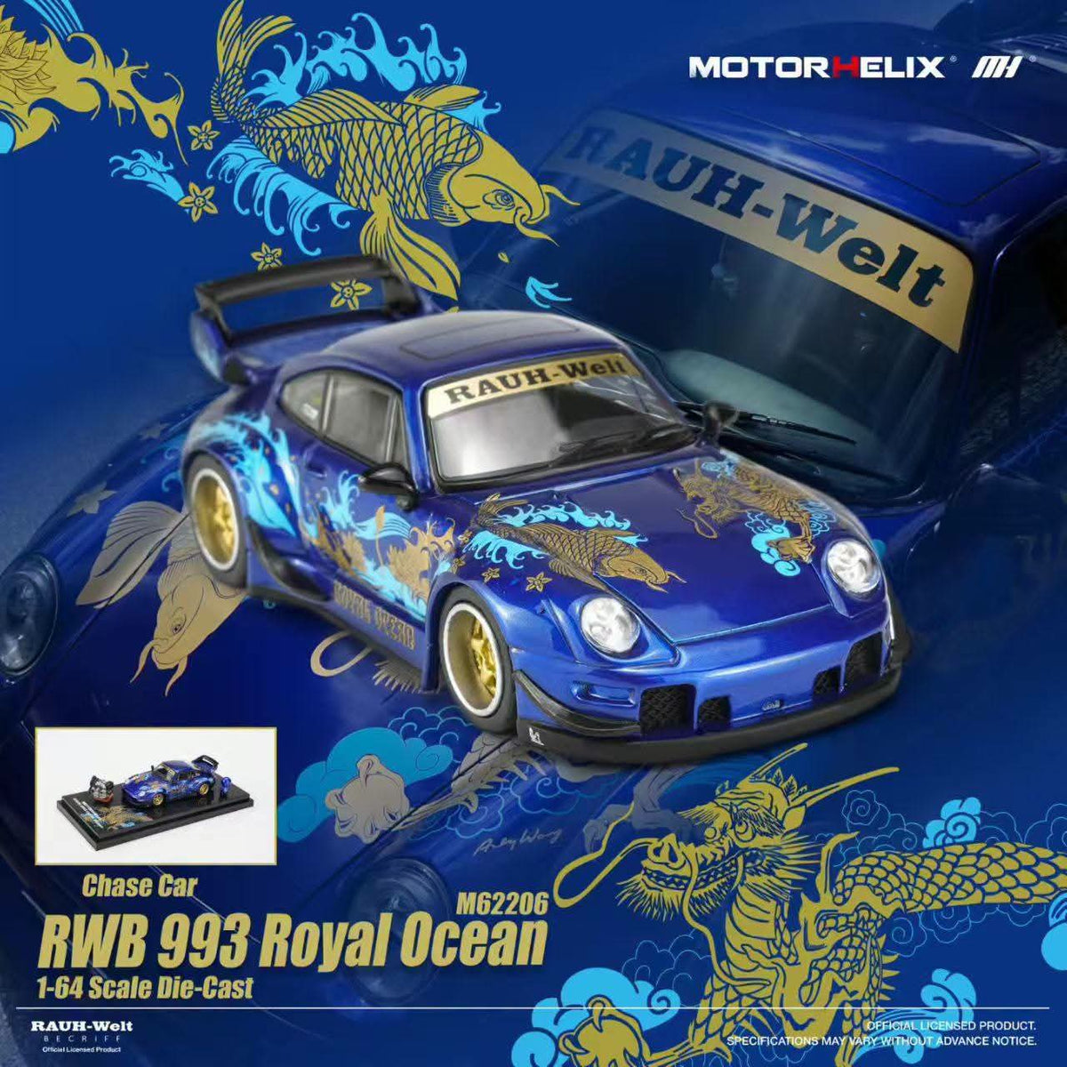 *Pre-Orders* RWB 993 Royal Ocean (Chance of Chase Car), 1:64 Scale