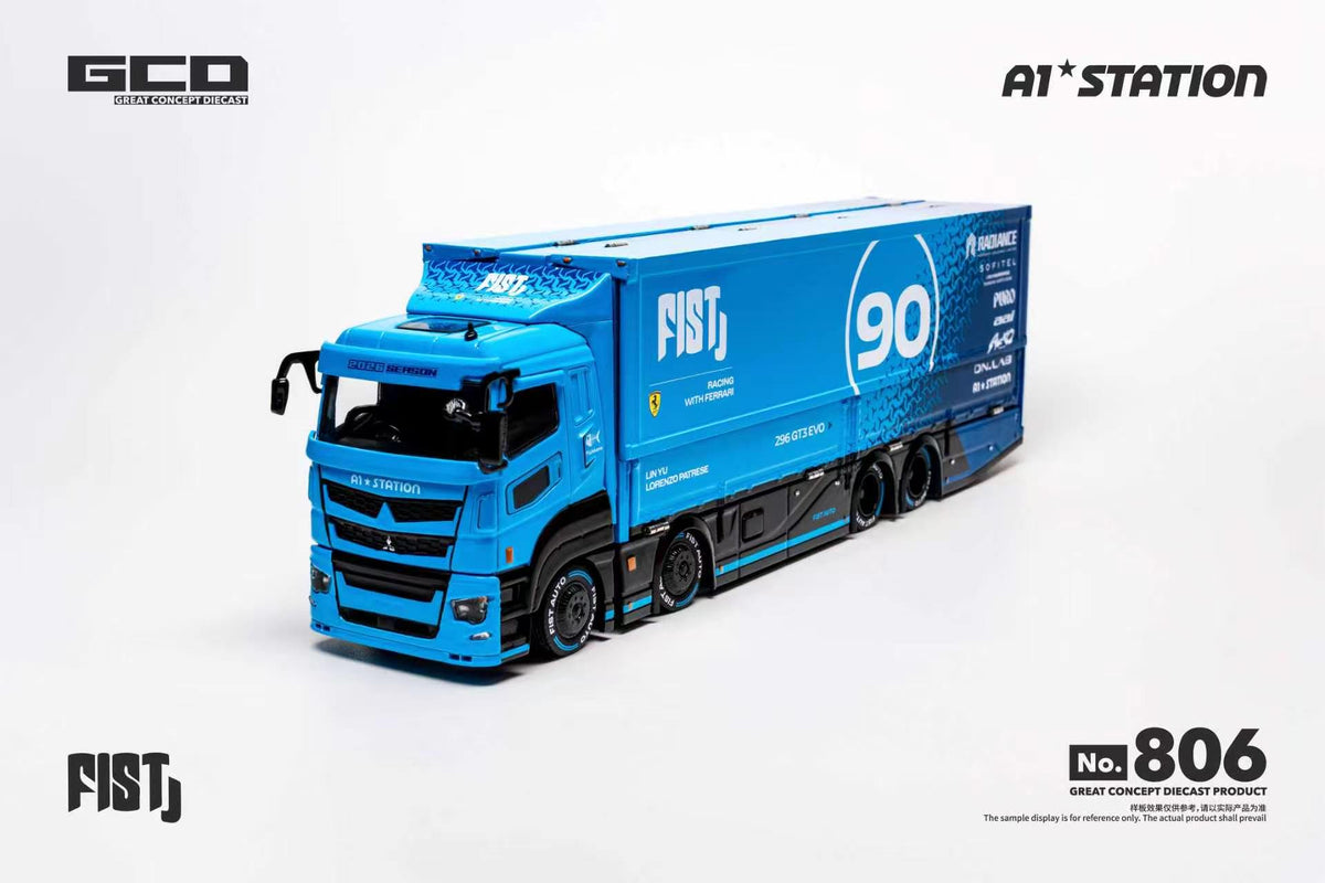 *PRE-ORDER* FIST Team LBWK Mitsubishi Fuso Super Great Container Truck (RHD), 1:64 Scale