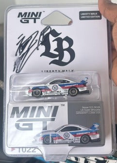 *PRE-ORDER* Wataru Kato Signed Exclusive - Mini GT (Liberty Walk Limited Edition) Nissan S15, 1:64 Scale (Silvia Blister)