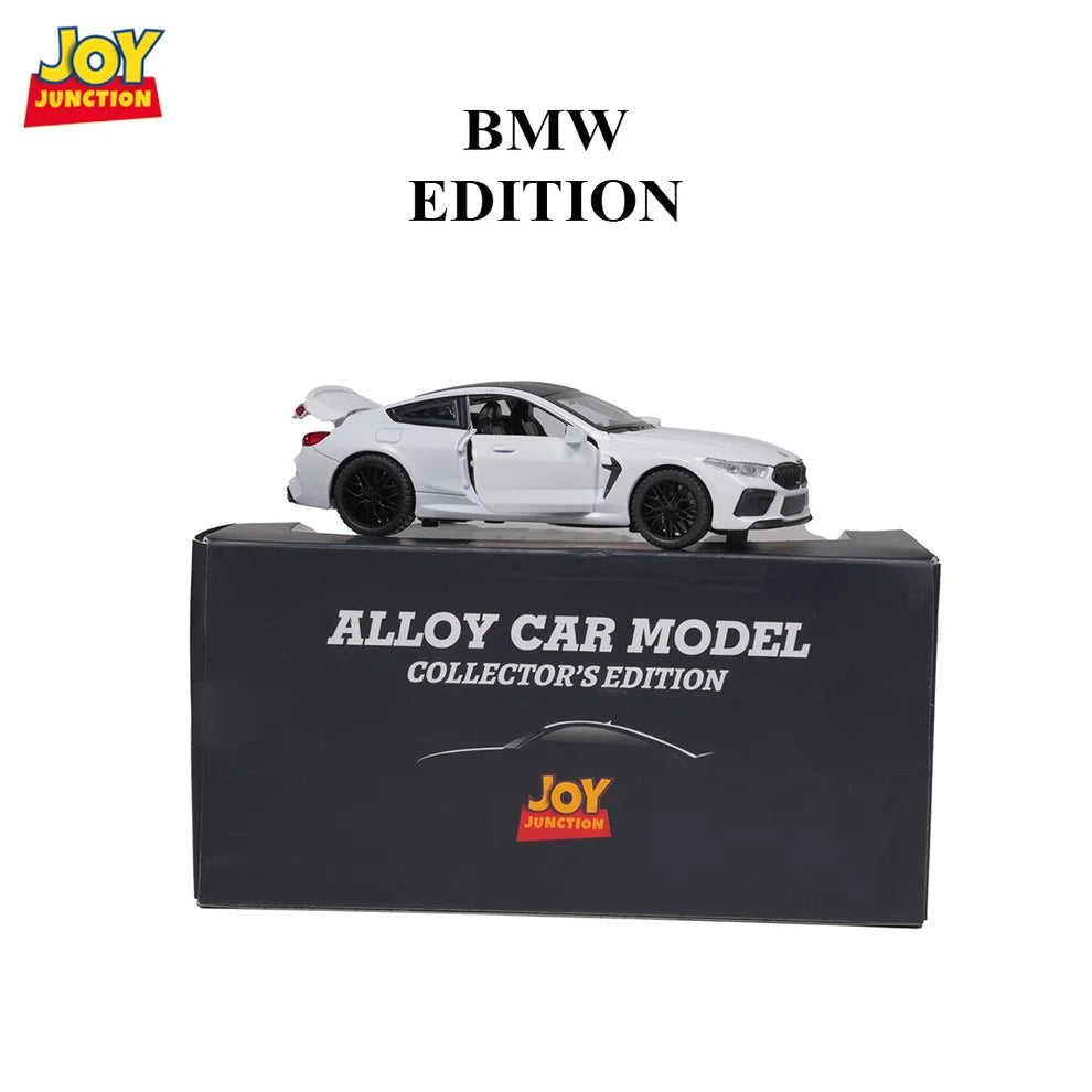BMW M8 Model Car, 1:32 Scale (White)