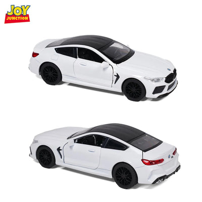 BMW M8 Model Car, 1:32 Scale (White)