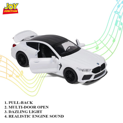BMW M8 Model Car, 1:32 Scale (White)