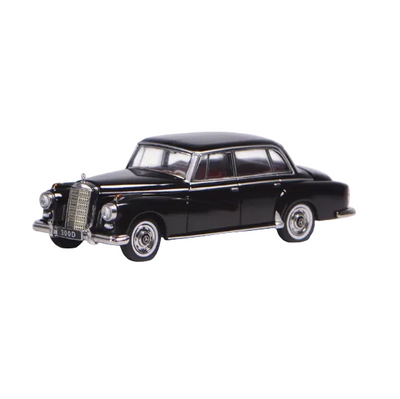 Premium scale diecast model car  – Mercedes-Benz 300D 1959, 1:64 Scale (Black) Collectible