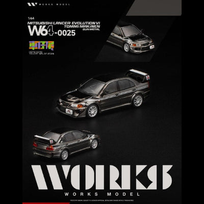 *HKTCS 2026* Mitsubishi Lancer Evolution VI Tommi Mäkinen Edition (Gun metal), 1:64 Scale