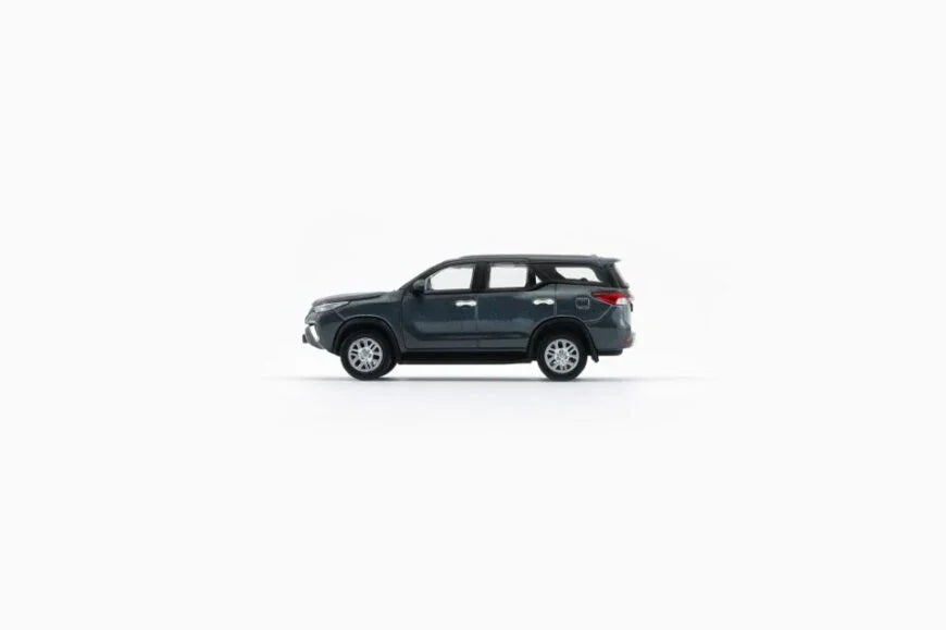 Premium scale diecast model car  – Toyota Fortuner 2018, 1:64 Scale (Grey) Collectible