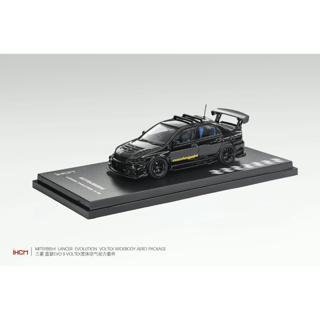 *Pre-Orders* Mitsubishi Licensed Products - Lancer GSR Evolution EVO IX, 1:64 Scale (Black)