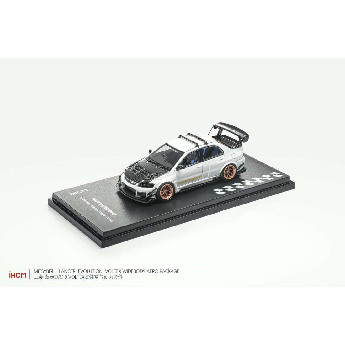 *Pre-Orders* Mitsubishi Licensed Products - Lancer GSR Evolution EVO IX, 1:64 Scale (White)