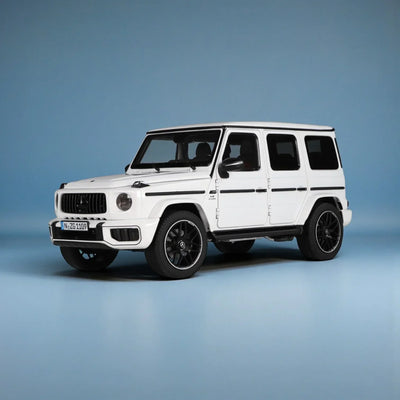 Premium scale diecast model car  – Mercedes-AMG G 63 W465, 1:18 Scale (Polar White) Collectible