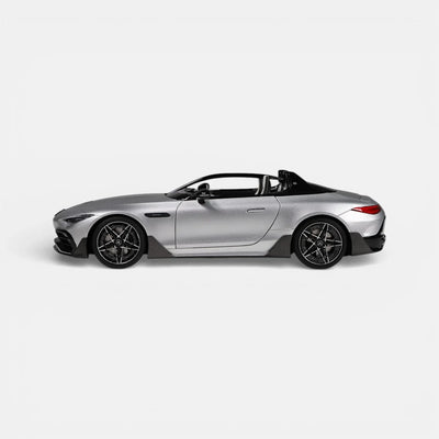 Premium scale diecast model car  – Mercedes-AMG PureSpeed, 1:18 Scale (Silver) Collectible
