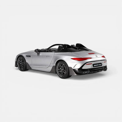 Premium scale diecast model car  – Mercedes-AMG PureSpeed, 1:18 Scale (Silver) Collectible