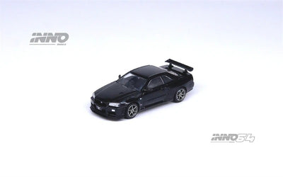 Premium scale diecast model car  – *PRE-ORDER* Nissan Skyline GT-R (R34) V-Spec II,1:64 Scale (Black) Collectible