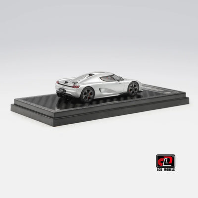 Premium scale diecast model car  – Koenigsegg CC850, 1:64 Scale (Silver) Collectible