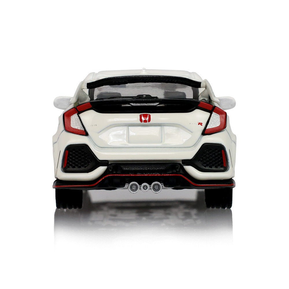 *PRE-ORDER* Tokyo Torque Series 10 - 2018 Honda Civic Type-R (FK8) with Custom Wheels and Carbon Hood - Championship White (New Tooling), 1:64 Scale