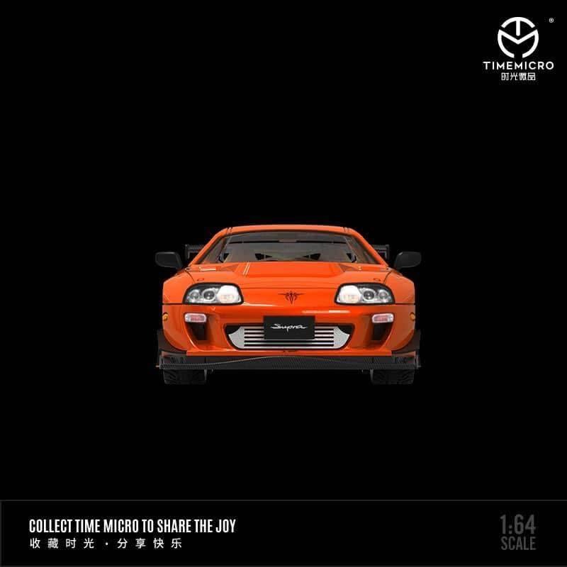 *PRE-ORDER* Time Micro Toyota Supra A80 MK4 Paul Walker Orange Figure Edition, 1:64 Scale
