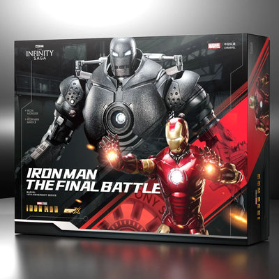 Iron Man Mark 3 & Iron Monger Set, The Final Battle Action Figure Set By ZD Toys - 7 Inch | Ages 15+