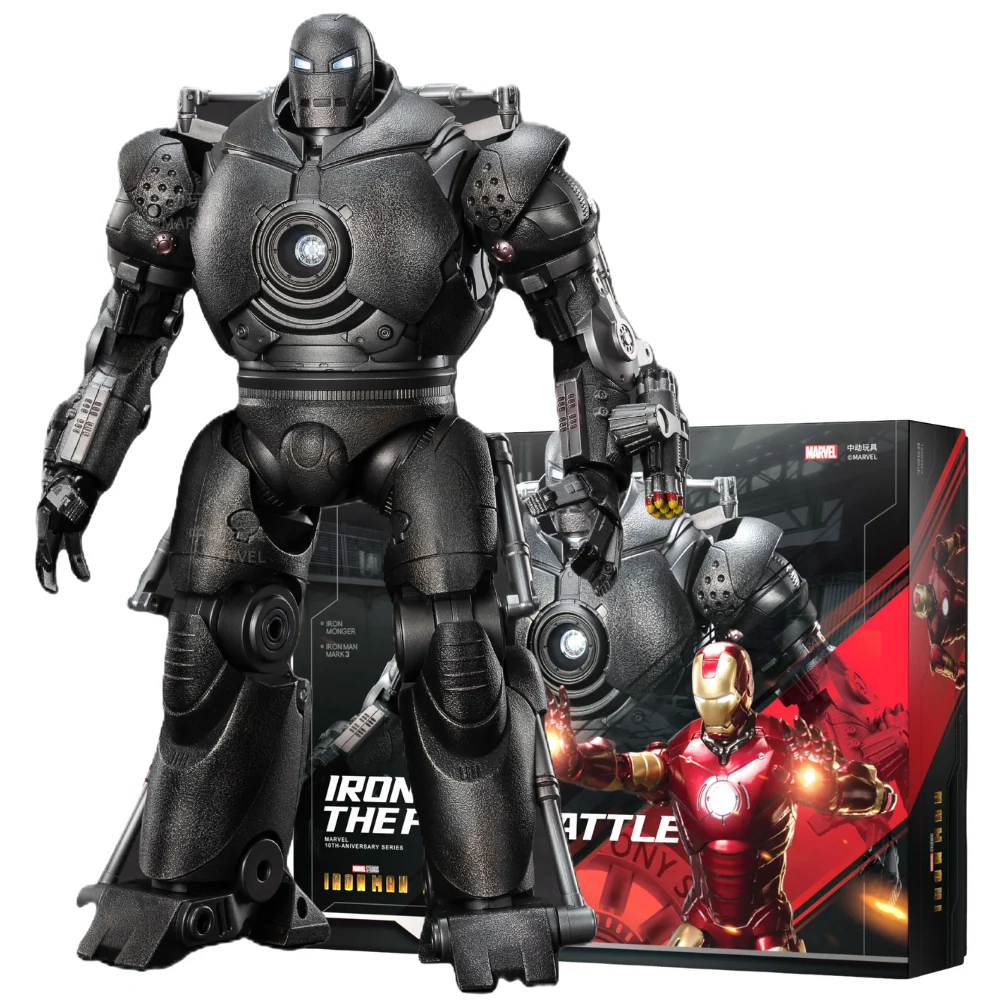 Iron Man Mark 3 & Iron Monger Set, The Final Battle Action Figure Set By ZD Toys - 7 Inch | Ages 15+