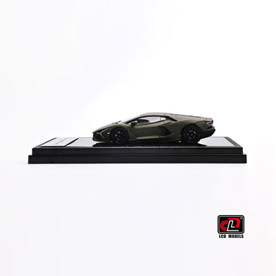 Premium scale diecast model car  – Lamborghini Revuelto, 1:64 Scale (Matte Green) Collectible
